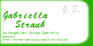 gabriella straub business card
